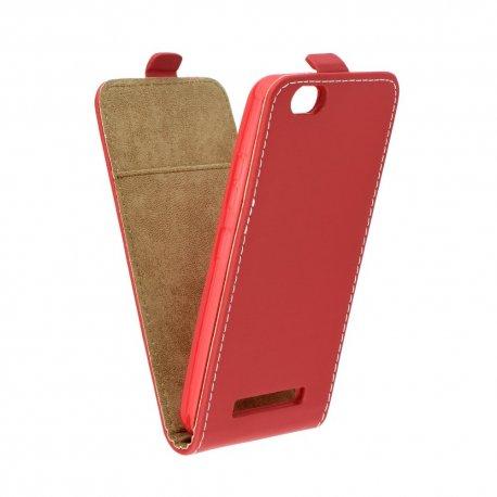 Preklopna torbica, etui "flexi" za Lenovo Vibe C, rdeča barva