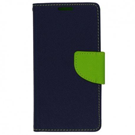 Preklopna torbica, etui "Fancy" za Samsung Galaxy J7 2017, Modra barva