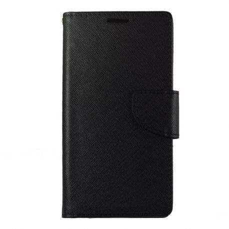 Preklopna torbica, etui "Fancy" za Sony Xperia XA1 Ultra, Črna barva