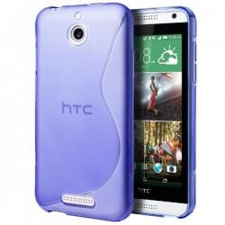 Silikon etui za HTC Desire 510 +Folija ekrana Modra barva