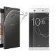 Silikonski etui, prozoren+ zaščitno steklo za Sony Xperia XA1 Ultra