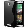 Silikon etui za HTC Desire 510 +Folija ekrana Črna barva
