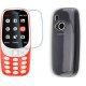 Silikonski etui, prozoren+ zaščitno steklo za Nokia 3310