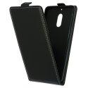 Preklopna torbica, etui "flexi" za Nokia 6, črna barva