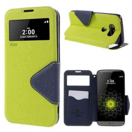 Preklopna torbica "Roar Fancy Diary" za LG G5, Zelena barva
