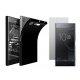 Silikonski etui, črn+ zaščitno steklo za Sony Xperia XZ1