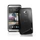 Silikon Etui za HTC One Max + folija ekrana, črna barva