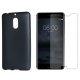 Silikonski etui "Jelly" črn +zaščitno steklo za Nokia 6