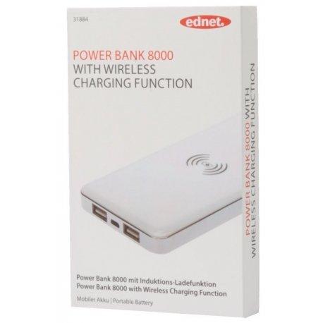 Ednet Power Bank 8000 + brezžična polnilna postaja