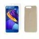 Silikonski etui "Jelly" zlat +zaščitno steklo za Huawei Honor 9