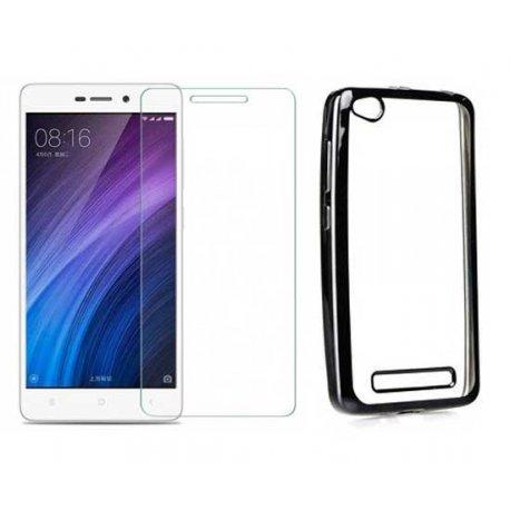Etui "Electro Jelly" črn +zaščitno steklo za Xiaomi Redmi 4A