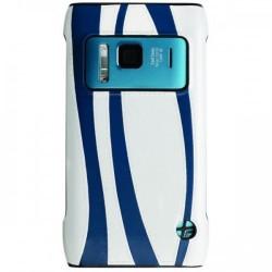 Etui za Nokia N8 zadnji pokrovček, belo modra