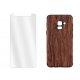 Etui "Wood" +zaščitno steklo za Samsung Galaxy A8 2018