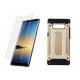 Etui "Armor" +zaščitno steklo za Samsung Galaxy Note 8, zlata barva