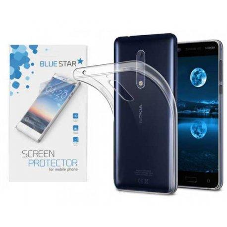 Silikonski etui, prozoren +zaščitna folija zaslona za Nokia 5