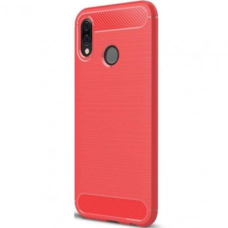 Etui "Carbon Case" za Huawei P20 Lite, rdeča barva