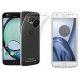 Silikonski etui, prozoren+ zaščitno steklo za Lenovo Moto Z Play
