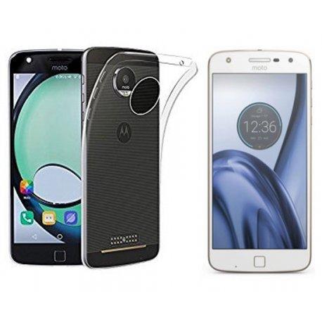 Silikonski etui, prozoren+ zaščitno steklo za Lenovo Moto Z Play