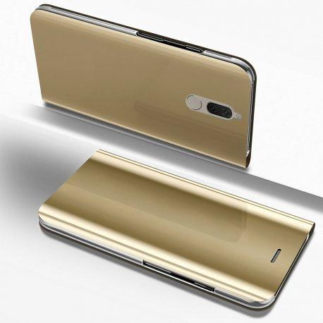 Preklopna Torbica "Mirror" za Huawei Mate 10 Lite, Zlata barva