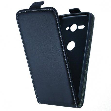 Preklopna torbica, etui "flexi" za Sony Xperia XZ2 Compact, črna barva