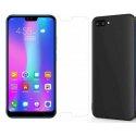 Silikonski etui, črn+ zaščitno steklo za Huawei Honor 10