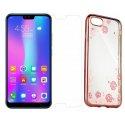 Etui "Diamond Case" pink +zaščitno steklo za Huawei Honor 10