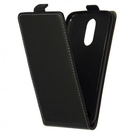 Preklopna torbica, etui "flexi" za LG Q7, črna barva