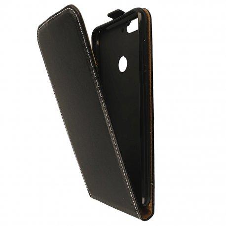 Preklopna torbica, etui "flexi" za Huawei Y7 Prime 2018, črna barva