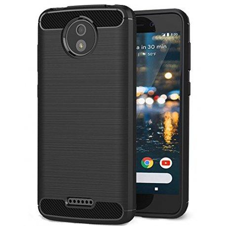 Etui "Carbon Case" za Motorola Moto C, črna barva