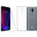 Silikonski etui, prozoren+ zaščitno steklo za LG G7 ThinQ