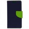 Preklopna torbica, etui "Fancy" za Samsung Galaxy J3 Emerge, modra barva