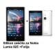 Silikon etui za Nokia Lumia 925 +Folija ekrana, transparentno bela mat
