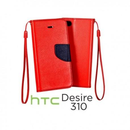 Preklopna Torbica za HTC Desire 310 Rdeča barva