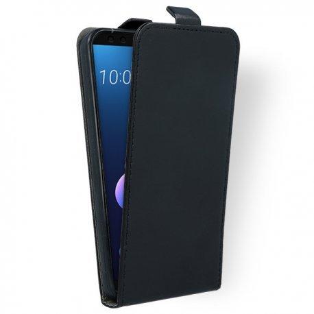 Preklopna torbica, etui "flexi" za HTC U12 Plus, črna barva