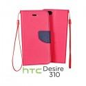 Preklopna Torbica za HTC Desire 310 Pink barva