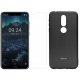 Silikonski etui Roar, črna+ zaščitno steklo za Nokia 7.1