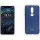 Silikonski etui Roar, modra+ zaščitno steklo za Nokia 7.1