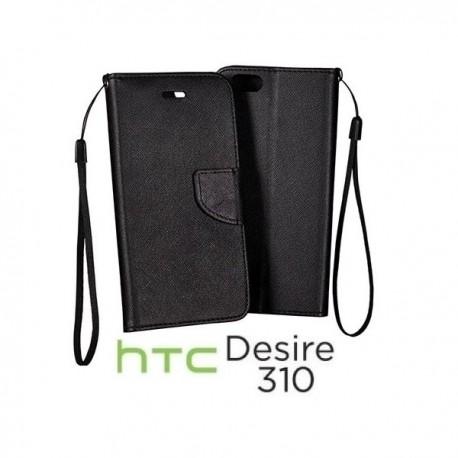 Preklopna Torbica za HTC Desire 310 Črna barva