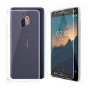 Silikonski etui 0,5mm, prozoren+ zaščitno steklo za Nokia 2.1