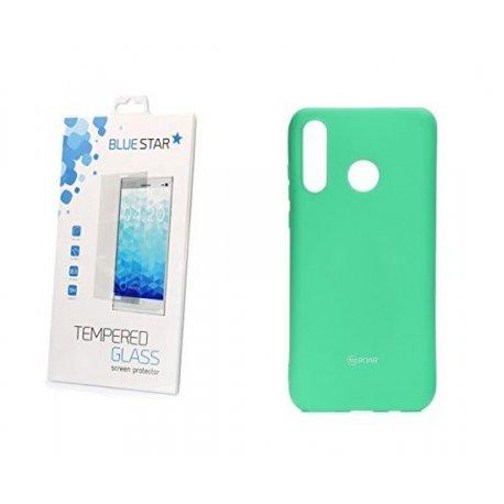 Silikonski etui Roar, mint+ zaščitno steklo za Huawei P30 Lite