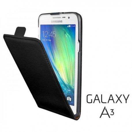 Preklopna Torbica za Samsung Galaxy A3 + Zaščitna folija ekrana ,Črna barva