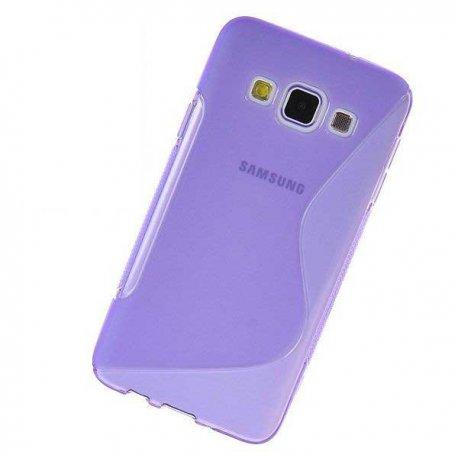 Silikon etui za Samsung Galaxy A3 +Folija ekrana Vijola barva