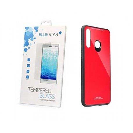 Glass Case za Huawei P30 Lite+ zaščitno steklo, rdeča barva