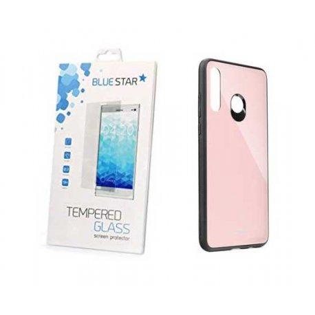 Glass Case za Huawei P30 Lite+ zaščitno steklo, pink barva