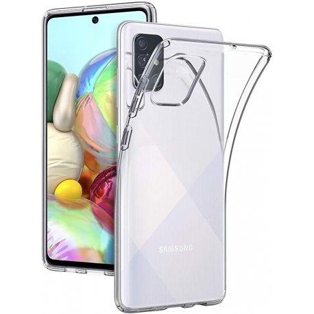 Silikonski etui za Samsung Galaxy A71, 0,3mm, Prozorna barva