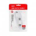 Type-C kabel, bela barva