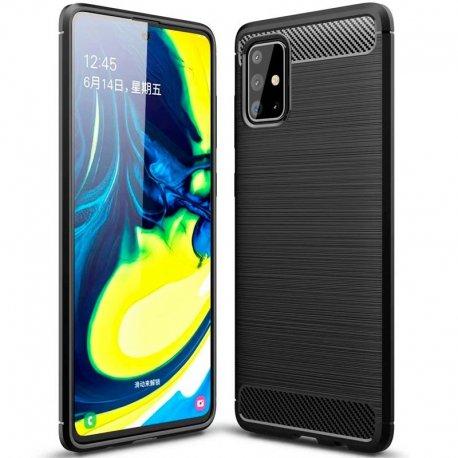 Etui "Carbon Case" za Samsung Galaxy A71, črna barva