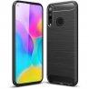 Etui "Carbon Case" za Huawei P40 Lite E, črna barva