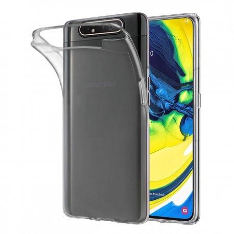 Silikonski etui za Samsung Galaxy A80, 0,5mm, Prozorna barva
