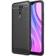 Etui "Carbon Case" za Xiaomi Redmi 9, črna barva